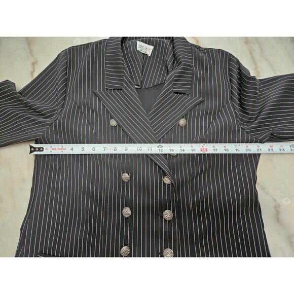 Dress Savvy New York Women's Louis Feraud Striped Classic Blazer Size M - Picture 4 of 8
